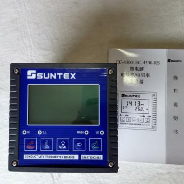 中国台湾上泰SUNTEX电导率/电阻率仪EC-4300RS配电极8-241微电脑变送器双输出